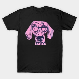 Dog, Glad, The Intelligent, In the Pink. T-Shirt